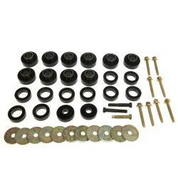 Karosseriebuchsen Set Standard mit Schrauben Polyurethane Jeep CJ 80-86