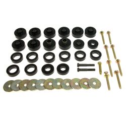 Karrosseriebuchsen Set Standard mit Schrauben Polyurethane Jeep CJ 76-79