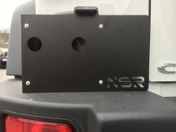 Kennzeichenhalter Jeep Wrangler JK NSR mit LED Beleuchtung 250 x 150 mm US by KS