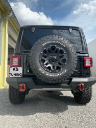 Kennzeichenhalter Jeep Wrangler JL NSR mit LED Beleuchtung 280 x 200 mm by KS