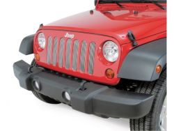 Kühlergrill Einsätze Drake Grille Inserts Aluminium gebürstet Jeep Wrangler JK ab BJ 07 JP-190008-BRUSH