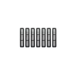 Kühlergrill Kühlerschutz schwarz Aluminium hinter dem Grill Jeep Wrangler TJ 97-06 Rugged Ridge 11401.03