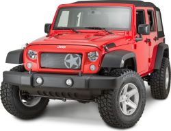 Kühlergrill Kühlerschutz Kühlergrillblende Spartan "Stern" Jeep Wrangler JK 07- Rugged Ridge 12034.21