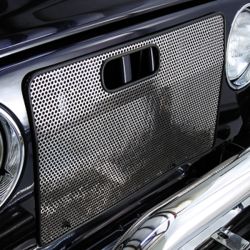 Kühlerschutzgitter Edelstahl Jeep Wrangler TJ 97-06 Rugged Ridge 11106.03