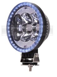 LED Fernscheinwerfer mit Positionslicht - Aluminium schwarz für 12/24 Volt 1807