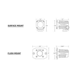 LED Rigid Scheinwerfer Versenkba...