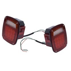 LED Rückleuchte Rücklicht Jeep CJ 76-86 Jeep Wrangler YJ 87-95 TJ 97-06 Rugged Ridge 12403.85 LED Tail Light Set