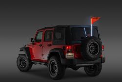 LED Stab 1 m 39" mit Halterung und Fernbedienung Jeep Wrangler JK 07-18 Rugged Ridge 11250.22 RGB Lighted Whip