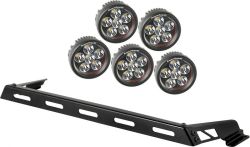 Lampenbügel Motorhaube inkl. 5 LED's schwarz matt für Jeep Wrangler JK 07- Rugged Ridge 11232.07