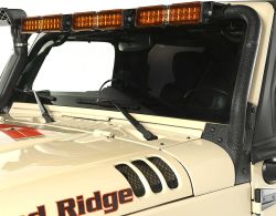 Lampenbügel Scheibenrahmen LED Lightbar Windshield LED Light Bar Jeep Wrangler JK Rugged Ridge 11232.25