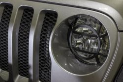 Lampenschutzgitter Set Jeep Wrangler JL 18- Gladiator JT 20- Fishbone Offroad FB21120 Headlight Guards for 18- Jeep Wrangler JL