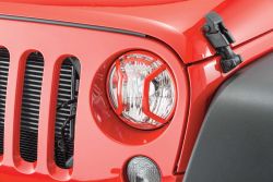 Sitzbezug Neopren schwarz / rot vorne Jeep Wrangler JK BJ 07 - 10