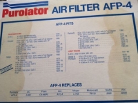 Luftfilter Purolator  / AD-Delco...