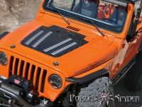 Motorhaubenschutz mit Lüftungsschlitzen Hood Louver Jeep Wrangler TJ 96-02 Poison Spyder 14-53-011-PC