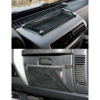 Netz am Armaturenbrett Set 2-teilig Jeep Wrangler TJ 97-06 Rugged Ridge 13551.20 Glove Box And Trail Dash Net Kit, 97-06 Wrangle