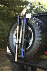 Reserverad Werkzeughalter Jeep universal Rugged Ridge 13551.63 Spare Tire Tool Rack System