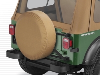 Reserveradhülle Radhülle Tire Cover Bestop 225/70-245/75 (30"x10") Tan Jeep 55-86 Jeep Wrangler 87- Bestop 61030-04