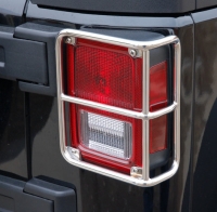 Rückleuchtenschutz Lampenschutzgitter schwarz Jeep® Wrangler JK ab 07 (aus Edelstahl)