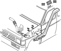 Safari-Snorkel Nissan MD21 SS700HF, Bj.3/92-'96, Diesel