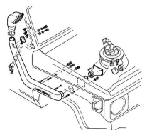 Safari-Snorkel Toyota J7 85-91 SS75HF, nur 4,0-ltr.-Diesel+Benziner