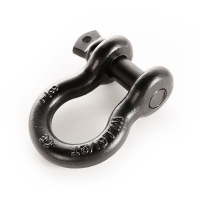 Schäkel Ø 22mm Stahl schwarz für Heckstoßstangen und Frontstoßstangen Rugged Ridge 11235.19 D-Ring, 7/8-Inch, 13500 Pound, Black