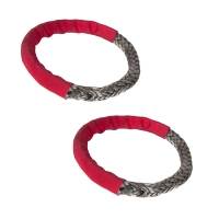 Schäkel Softschäkel SET rot aus HMPE Seil bis 3000kg Rugged Ridge 11235.56 Continuous Soft Shackle, Pair, 7/16 inch