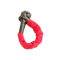 Schäkel Softschäkel rot aus HMPE Seil bis 3400kg Rugged Ridge 11235.50 Soft Rope Shackle, 7/16-Inch, 7500 LBS WLL
