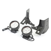 Scheinwerferhalter Scheinwerfer Kit LED 3.5" Jeep Wrangler TJ 97-06 Rugged Ridge 11027.13 Windshield Bracket LED Kit, Round, 97-