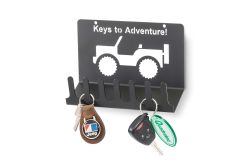 Schlüsselkasten Schlüsselhalter für Jeep+Willysfahrer Adventure Key Holder Stahl schwarz