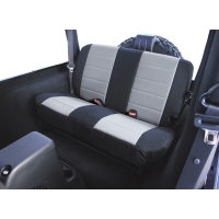 Sitzbezug Rücksitzbank grau Jeep Wrangler TJ 97-06 Rugged Ridge 13282.09 Fabric Rear Seat Covers, 03-06 Jeep Wrangler TJ