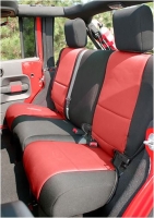 Sitzbezug Schwarz/Rot  Set Jeep ...