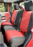 Sitzbezug Schwarz/Rot Set Jeep W...