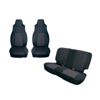 Sitzbezug Schwarz Set Jeep Wrangler YJ 91-95 Rugged Ridge 13291.01 Seat Cover Kit, Black; 91-95 Jeep Wrangler YJ