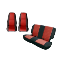 Sitzbezug Schwarz/rot Set Jeep C...