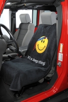Sitzüberzug Sitzhandtuch Schwarz Smiley Insync Seat Armour Smiley Face with Bandanna "it's a Jeep thing!" Seat Towels