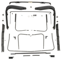 Softopleiste Set Verdeck Gestänge Jeep Wrangler TJ 97-06 Rugged Ridge 13510.03 Factory Soft Top Hardware; 97-06 Wrangler TJ