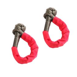 Schäkel Softschäkel rot aus HMPE Seil bis 3400kg Rugged Ridge 11235.52 Soft Rope Shackle