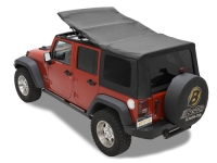 Softtop Ersatz Softtop Bestop Black Twill Jeep Wrangler JK 07-09 4-Türer 79837-17 Twill Replace-A-Top Bestop