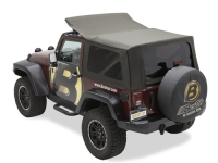 Softtop Sailcloth RAT mit getönten Scheiben Khaki Diamond - Wrangler JK 11-