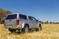 Standard Hardtop für Isuzu D-Max, Doka, '06/12->, flach, seitl. Schiebefenster