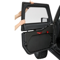 Steckfenster vorne Core Türen Black Twill Jeep Wrangler JK 07-18 Bestop 51732-17 Upper Half Doors Core Doors front