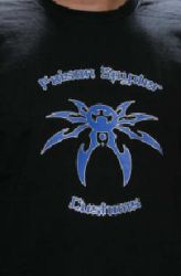 T-Shirt Blue Logo Poison Spyder Oversray Spyder T-Shirt Black PS-50-46