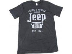 Jeep Shirt T-Shirt Jeep® Logo Rough & Rugged Jersey Tee Shirt in Black