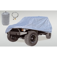 Trail Abdeckung Cab Cover Set mit Tasche und Schloss grau Jeep Wrangler JK JL 2-Türer 07- Rugged Ridge 13321.81 Car Cover Kit