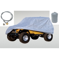 Trail Abdeckung Cab Cover Set mit Tasche und Schloss grau Jeep Wrangler JK JL 4-Türer 07- Rugged Ridge 13321.73 Car Cover Kit