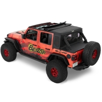 Trektop Halftop Black Twill Jeep Wrangler JL 18- 4-Türer Bestop 53902-17