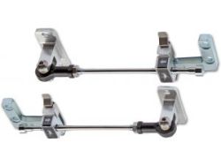 Türstopper Kit Alu Jeep Wrangler JK 2007- silber Armadillo Front Billet Mechanical Door Stops