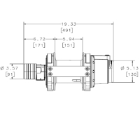 WARN HUBWINDE HY3000 CCW, HYDRAU...