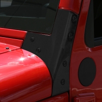 Windschutzscheibenscharnier Paar semi-gloss schwarz Jeep Wrangler JK 07-18 Rugged Ridge 11209.03 Windshield Hinges, Black, 07-18