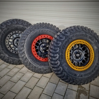 KMC KM235 Grenade Desert Series Satin Black Beadlock Wheels